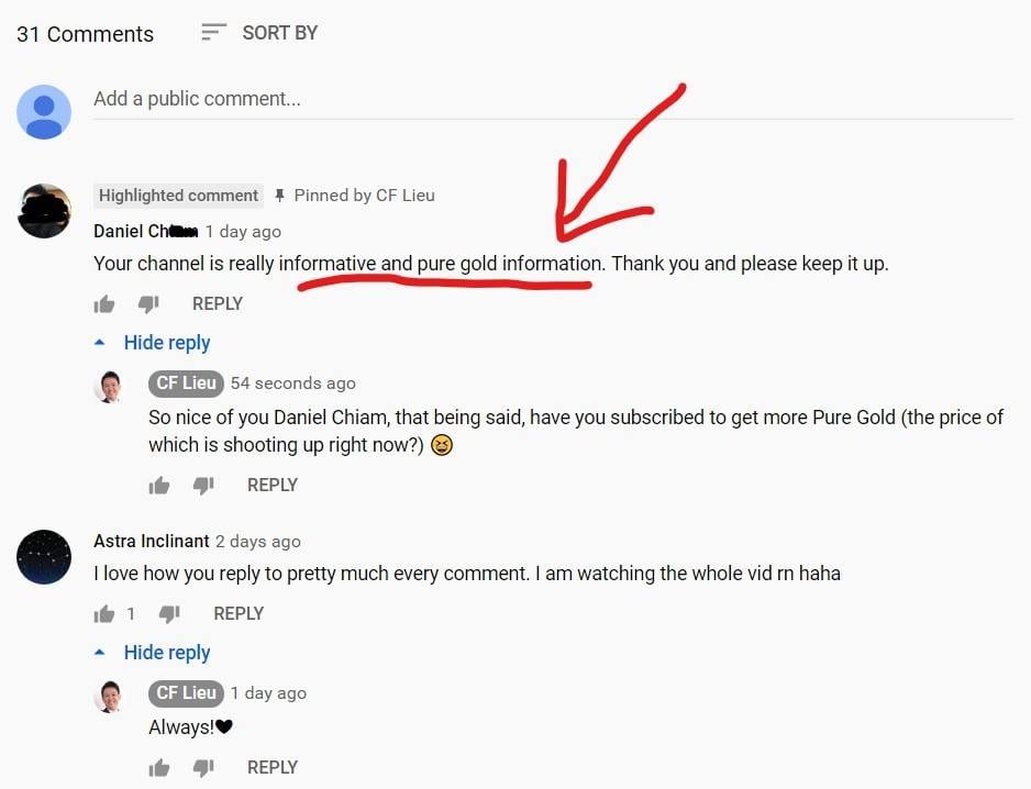 cf lieu channel feedback